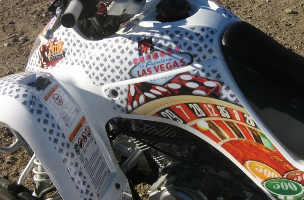 Vegas Baller Weiß für Suzuki LTZ 250