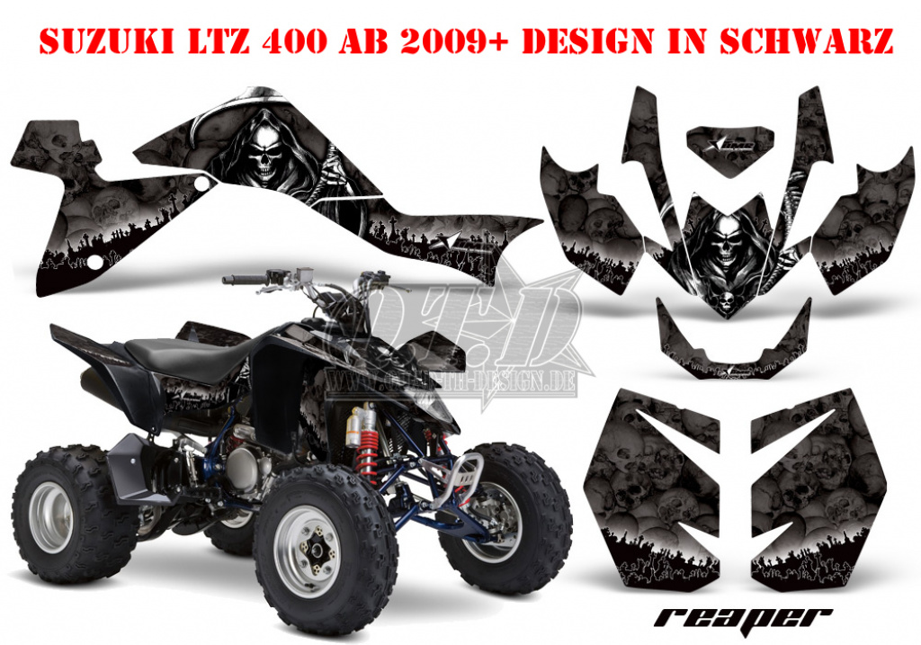 Reaper Schwarz für Suzuki LTZ 400 2009+