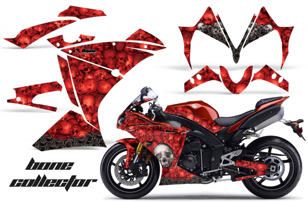 Bone Collector Rot für Yamaha YZF R1 2009-2014