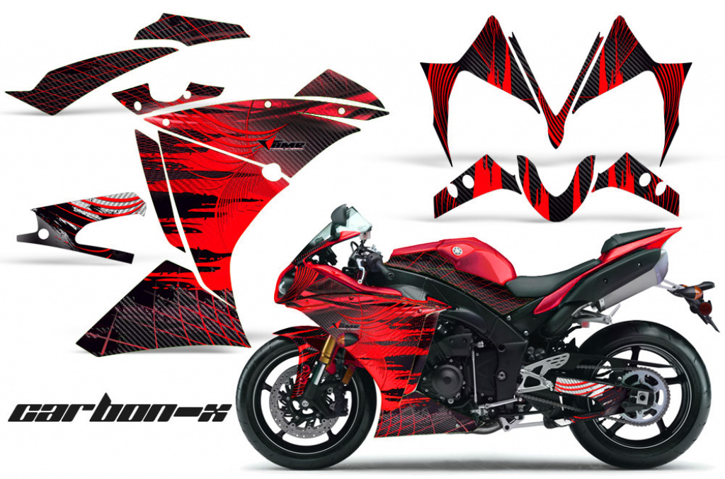 Carbon-X Rot für Yamaha YZF R1 2009-2014