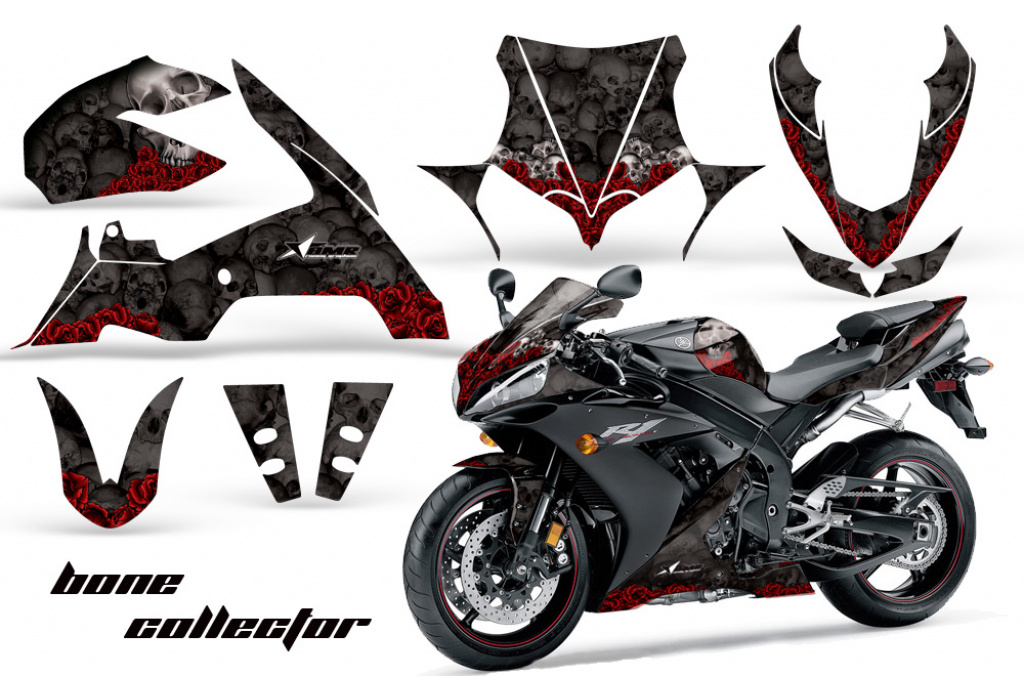 Bone Collector Schwarz für Yamaha YZF R1 2004-2006