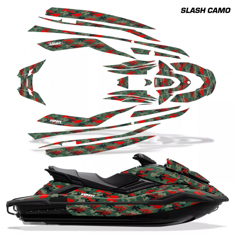 Slash Camo Rot für Yamaha FX Cruiser SVHO 2019-2021