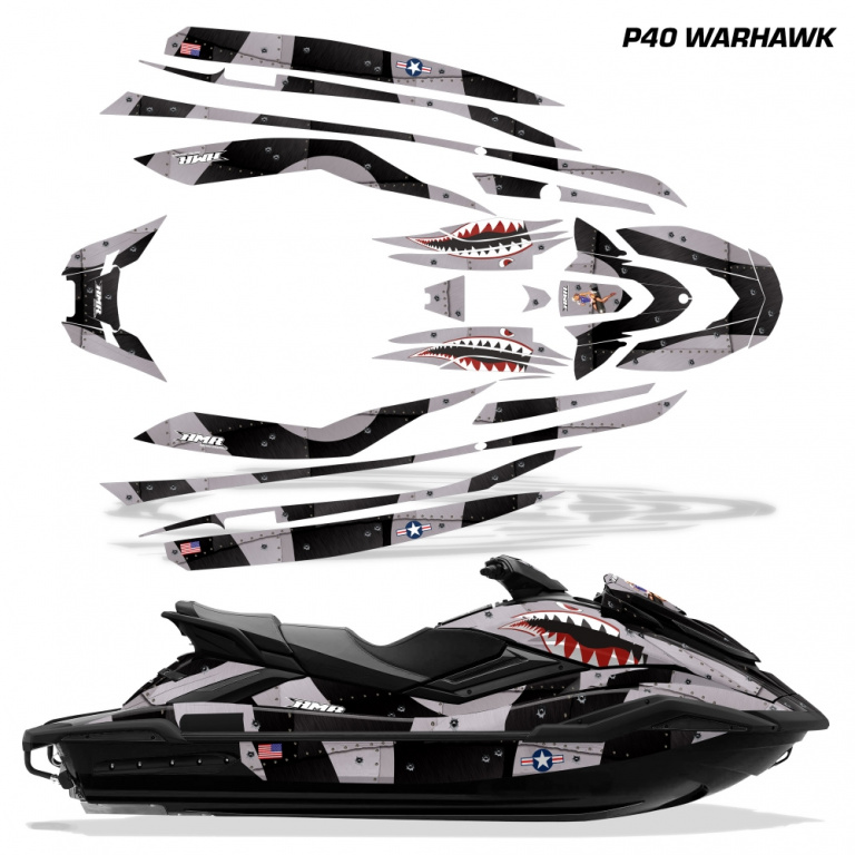P40-Warhawk Schwarz für Yamaha FX Cruiser SVHO 2019-2021