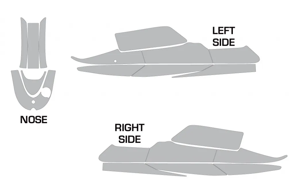 Cutting pattern for Yamaha Superjet Freestyle (round nose)