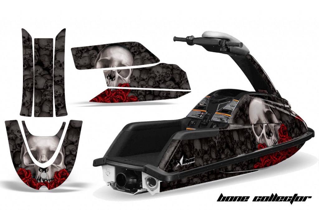Bone Collector Schwarz für Yamaha Superjet Freestyle (Runde Nase)