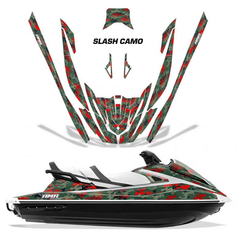 Slash Camo Rot für Yamaha VX Cruiser/VX Deluxe 2015-2020