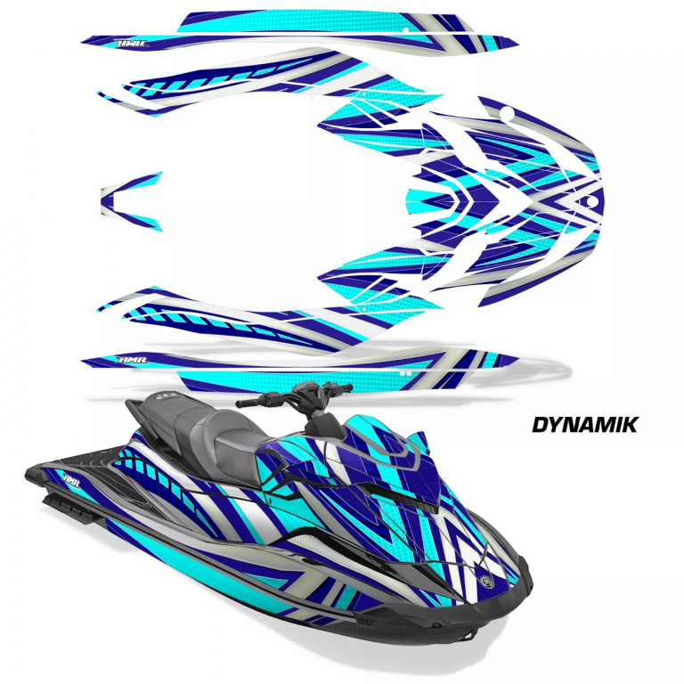 Dynamik Background = Blue, Design color = Teal Blue for Yamaha WaveRunner GP 1800R 21-23