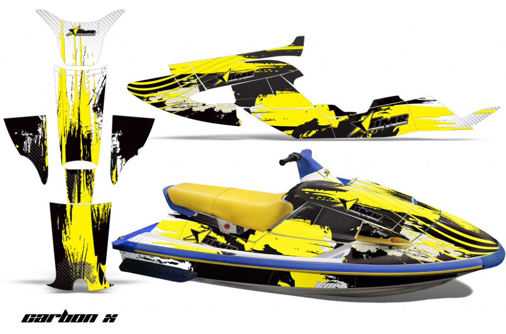 Carbon-X Gelb für Yamaha Wave Raider 1994-1996