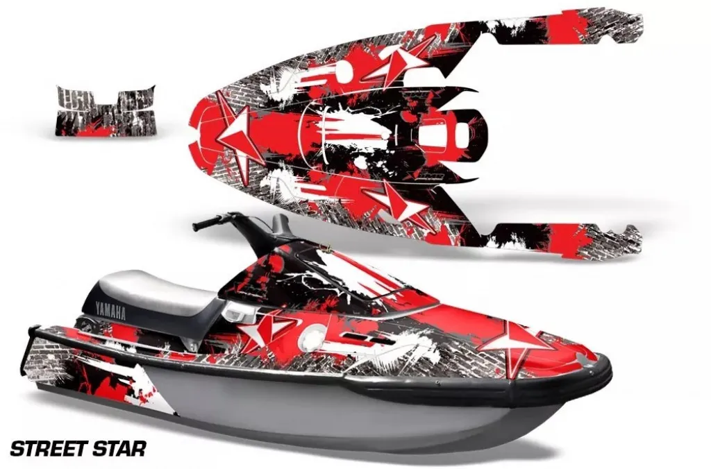 Street Star Red for Yamaha Wave Runner 3 1991-1996