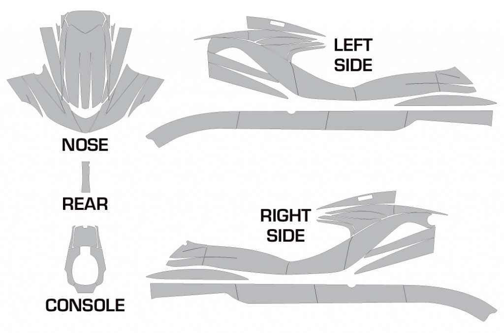 Cutting Pattern for Yamaha Wave Runner 2002-2005