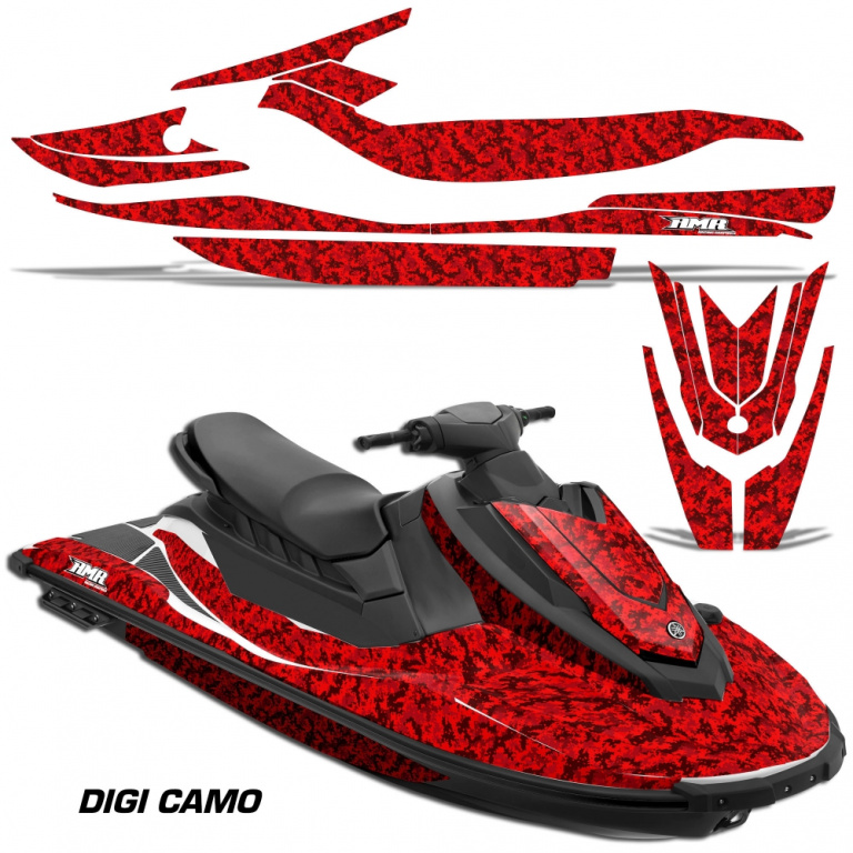 Digicamo Red for Yamaha Wave Runner EX Deluxe 17-20