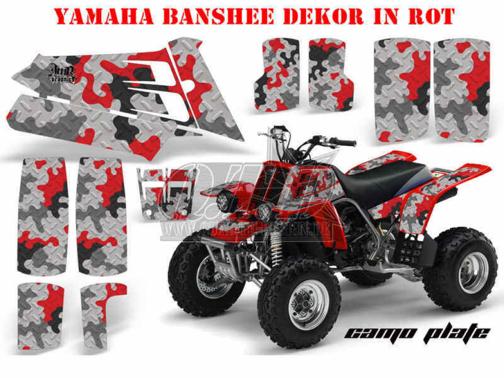 Camoplate Rot für Yamaha Banshee YFZ 350