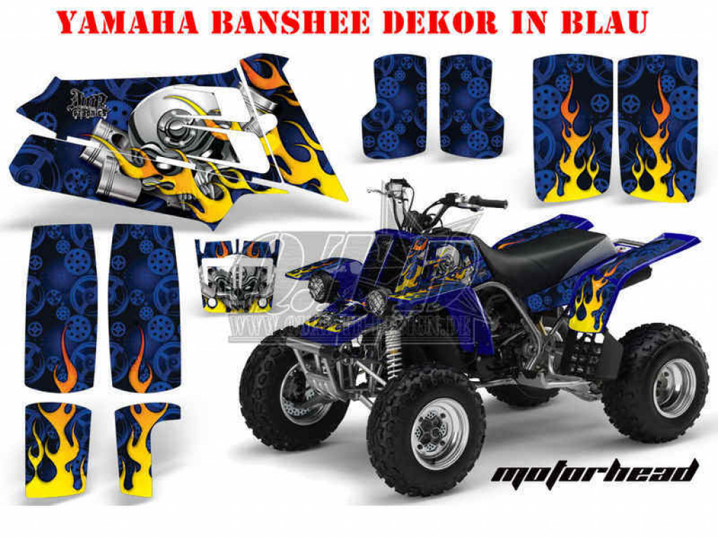 Motorhead Blau für Yamaha Banshee YFZ 350