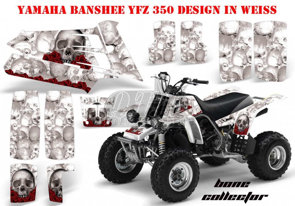 Bone Collector Weiß für Yamaha Banshee YFZ 350