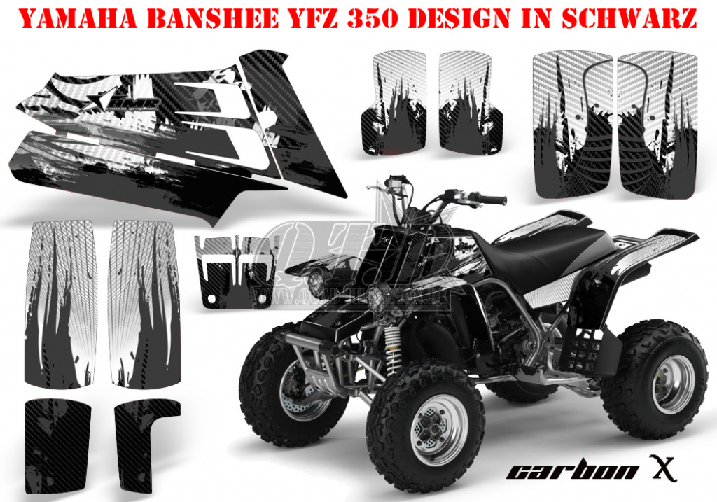 Carbon-X Schwarz für Yamaha Banshee YFZ 350