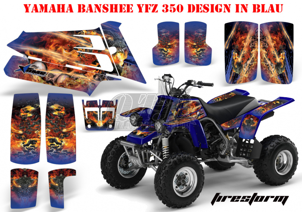 Firestorm Blau für Yamaha Banshee YFZ 350
