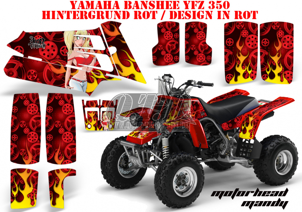 Motorhead-Mandy Rot für Yamaha Banshee YFZ 350