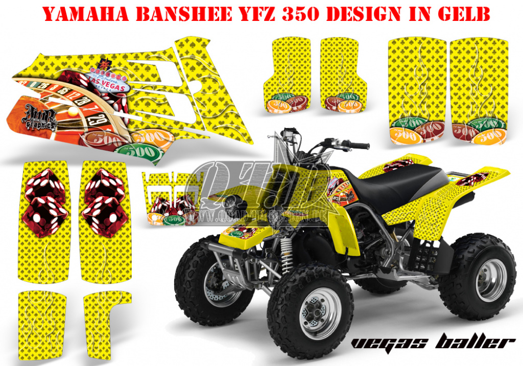 Vegas Baller Gelb für Yamaha Banshee YFZ 350