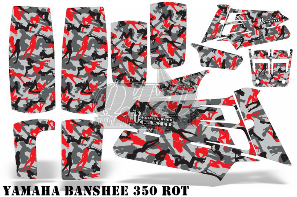 Urban Camo Rot für Yamaha Banshee YFZ 350