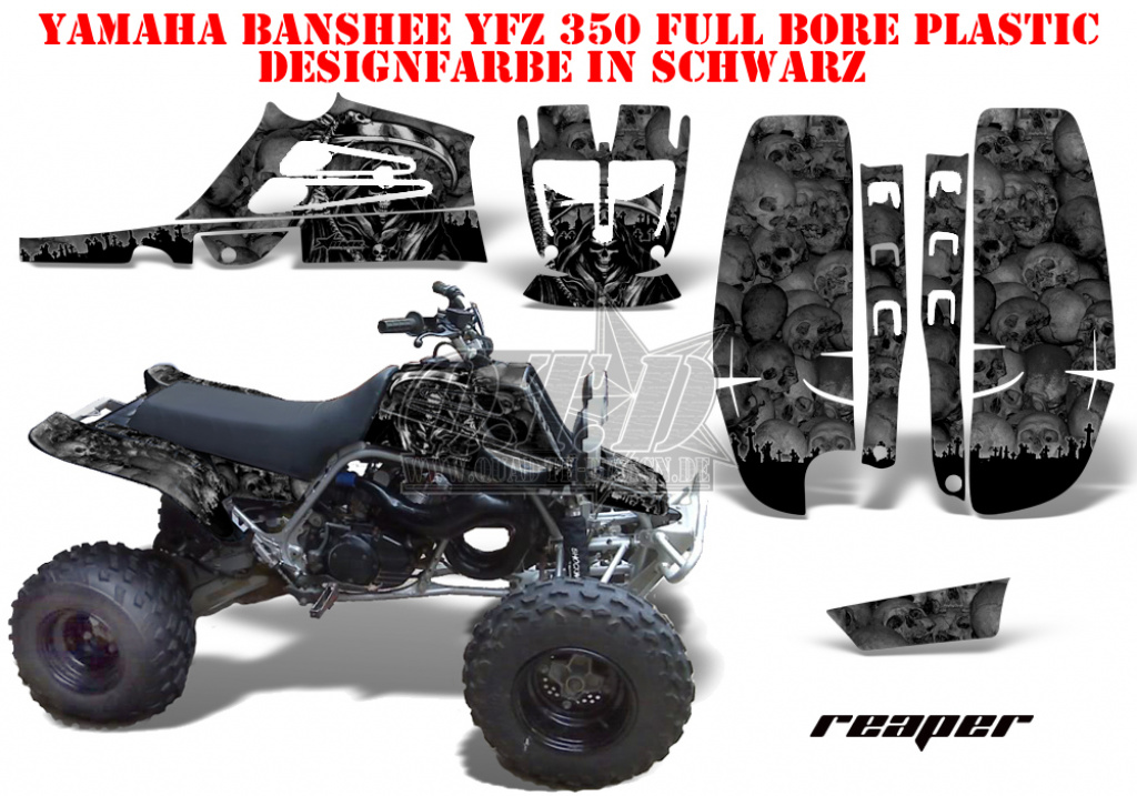Reaper Schwarz für Yamaha Banshee YFZ 350 Full Bore