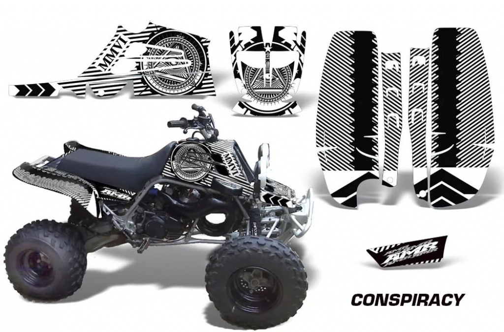 Conspiracy Weiß für Yamaha Banshee YFZ 350 Full Bore