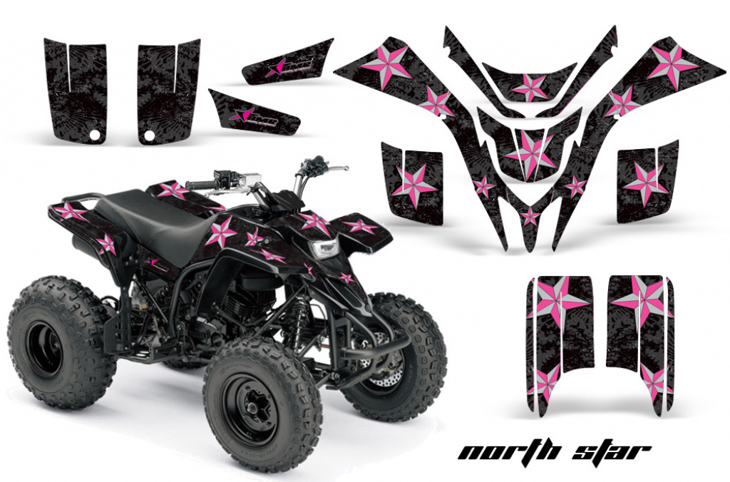 Northstar Background = Black, Design color = Pink for Yamaha Blaster YFS 200