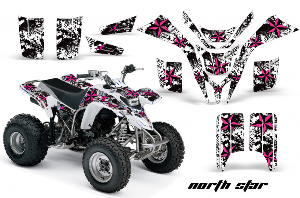 Northstar Background = White, Design color = Pink for Yamaha Blaster YFS 200