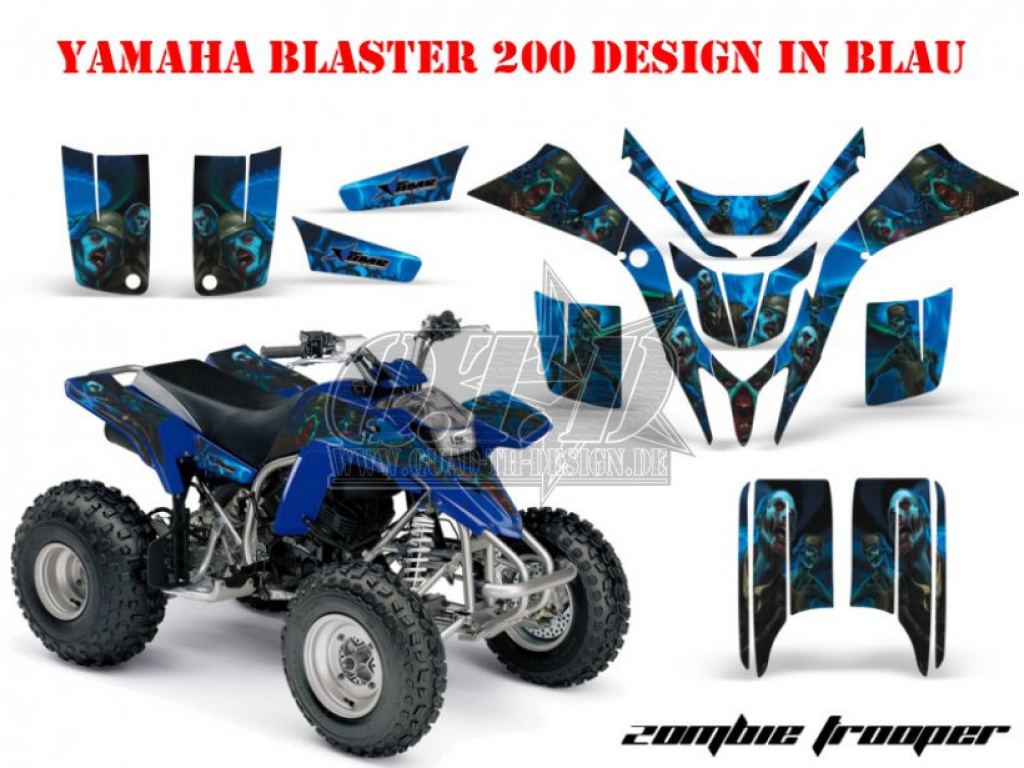Zombie Trooper Blue for Yamaha Blaster YFS 200