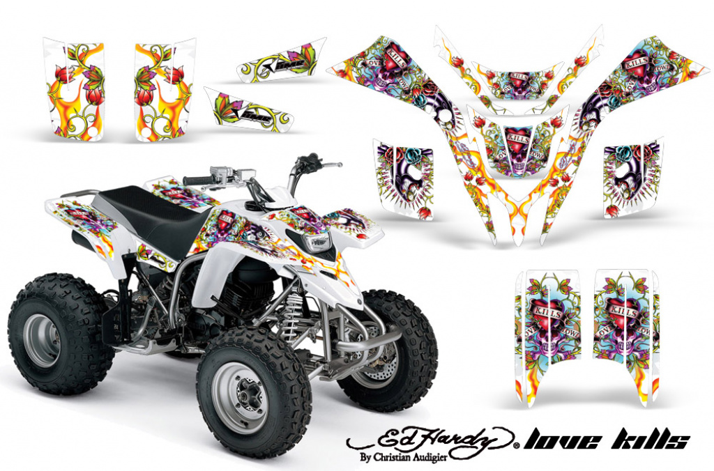 Ed-Hardy - LoveKills White for Yamaha Blaster YFS 200