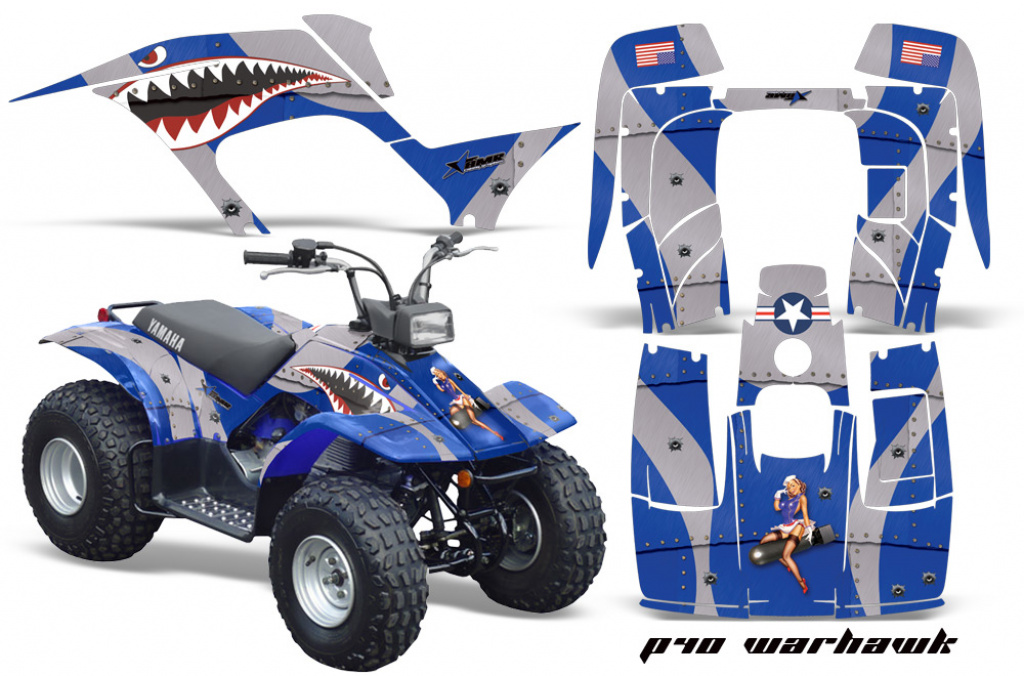 P40-Warhawk Blau für Yamaha Breeze 125 1989-2007