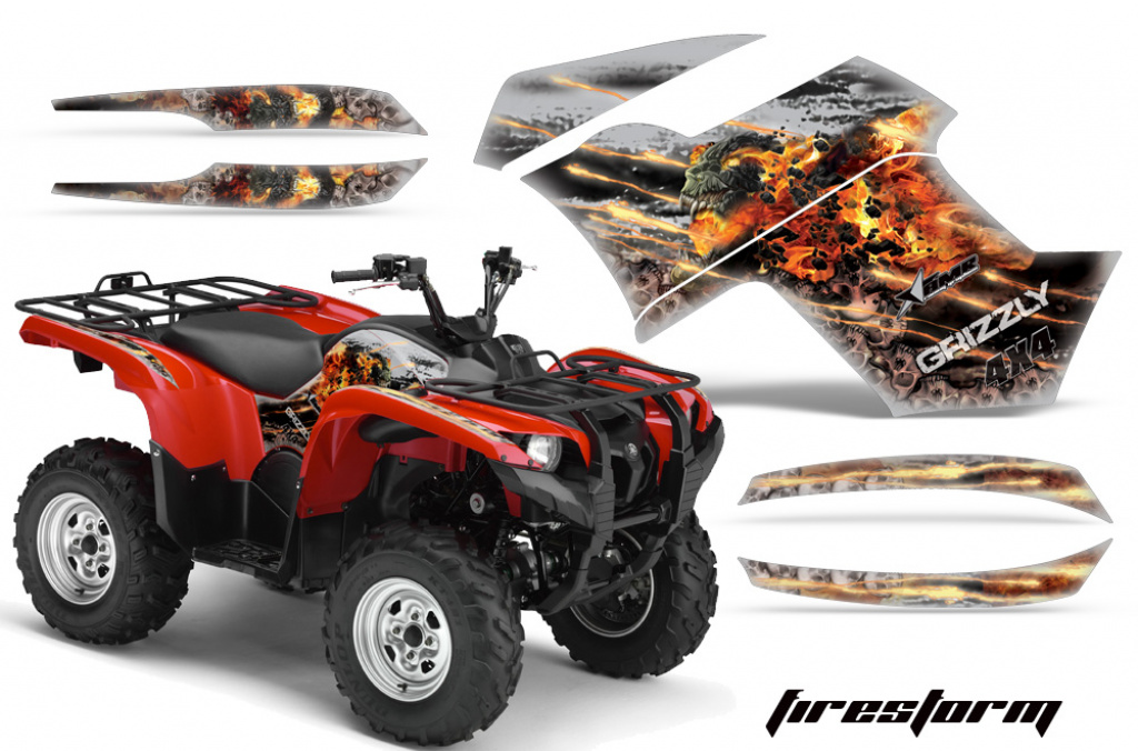 Firestorm Silber für Yamaha Grizzly 700/550 2007-2014