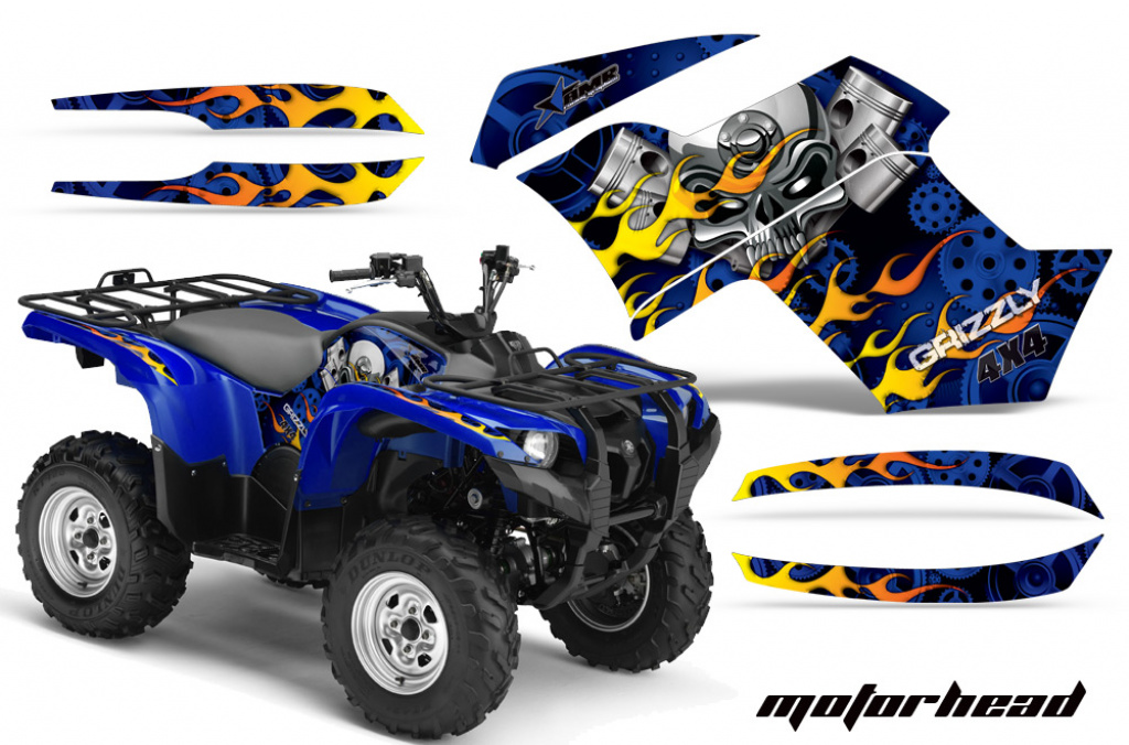 Motorhead Blau für Yamaha Grizzly 700/550 2007-2014