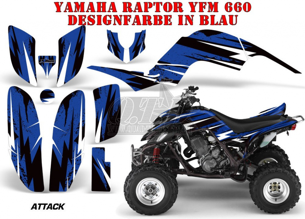 Attack Blue for Yamaha Raptor YFM 660