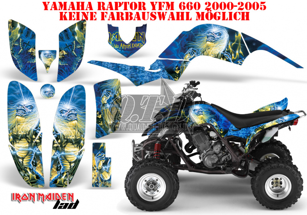 Iron Maiden - Live after death for Yamaha Raptor YFM 660