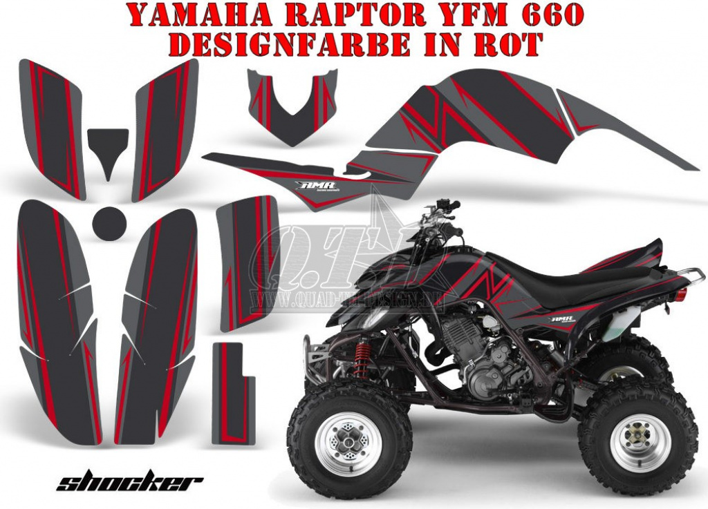 Shocker Red for Yamaha Raptor YFM 660