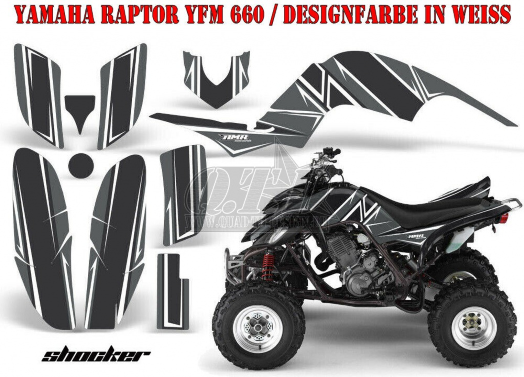Shocker White for Yamaha Raptor YFM 660