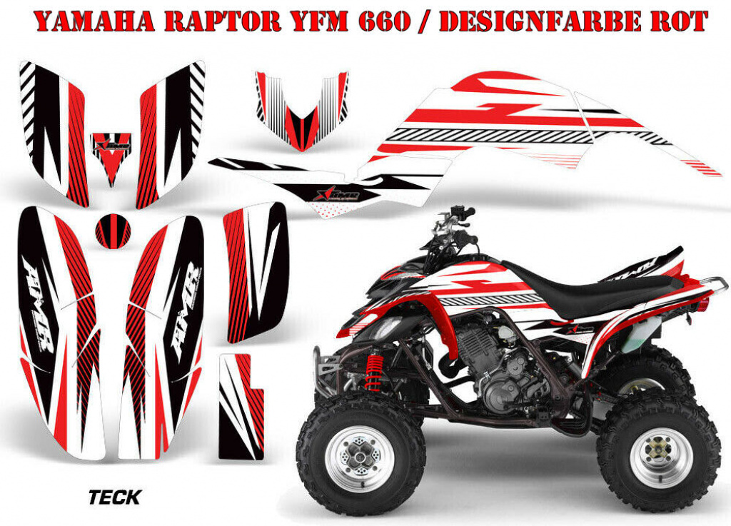 Teck Red for Yamaha Raptor YFM 660