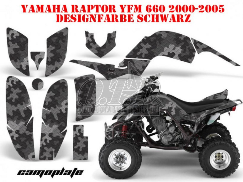 Camoplate Black for Yamaha Raptor YFM 660