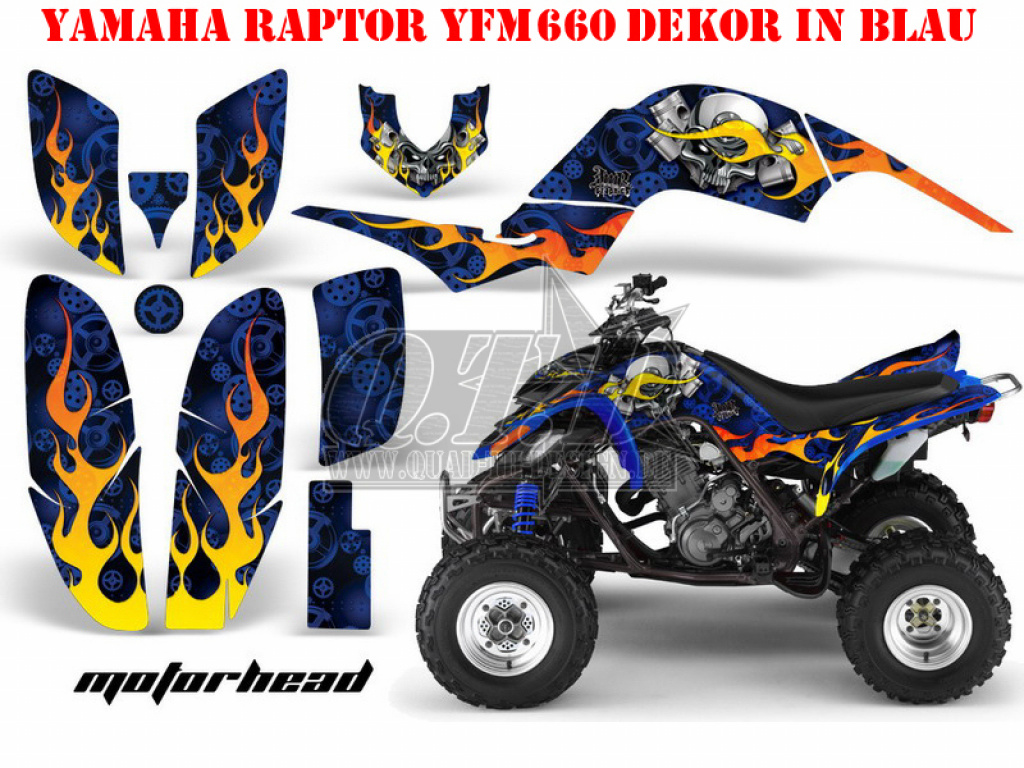 Motorhead Blue for Yamaha Raptor YFM 660