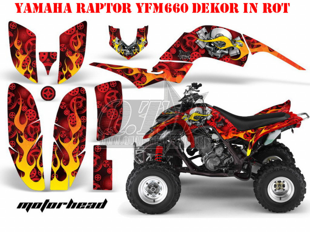 Motorhead Red for Yamaha Raptor YFM 660