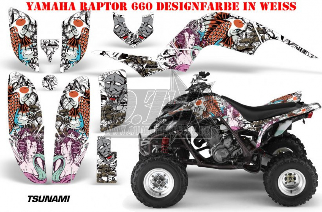 Tsunami White for Yamaha Raptor YFM 660