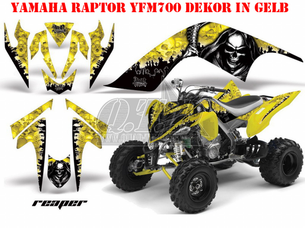 Reaper Gelb für Yamaha Raptor YFM 700 2006-2012