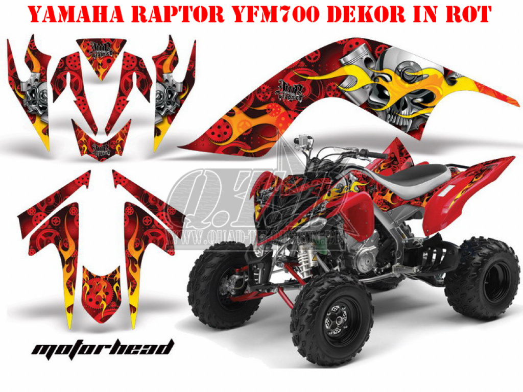 Motorhead Rot für Yamaha Raptor YFM 700 2006-2012