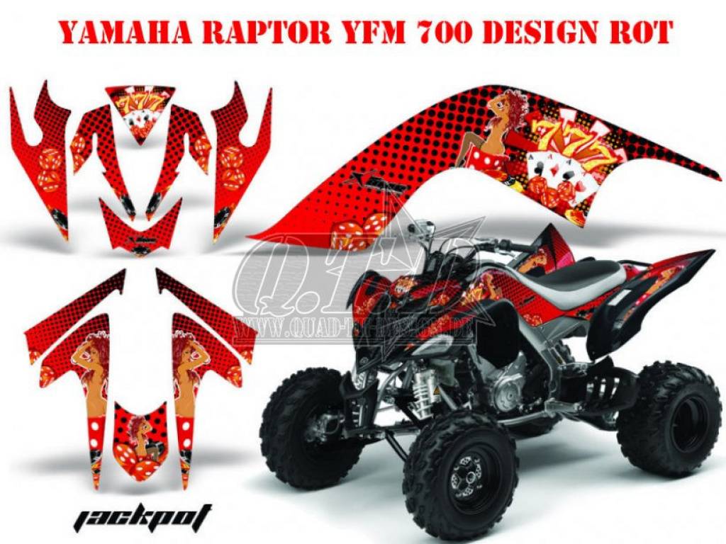 Jackpot Rot für Yamaha Raptor YFM 700 2006-2012
