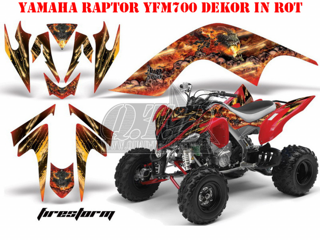 Firestorm Rot für Yamaha Raptor YFM 700 2006-2012