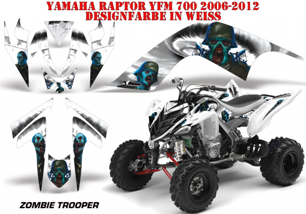 Zombie Trooper Weiß für Yamaha Raptor YFM 700 2006-2012