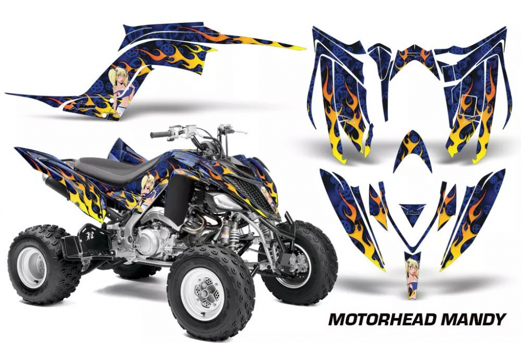 Motorhead-Mandy Blau für Yamaha Raptor YFM 700R 2013+
