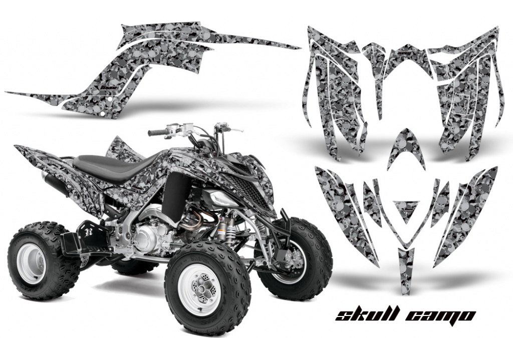 Skull Camo Schwarz für Yamaha Raptor YFM 700R 2013+