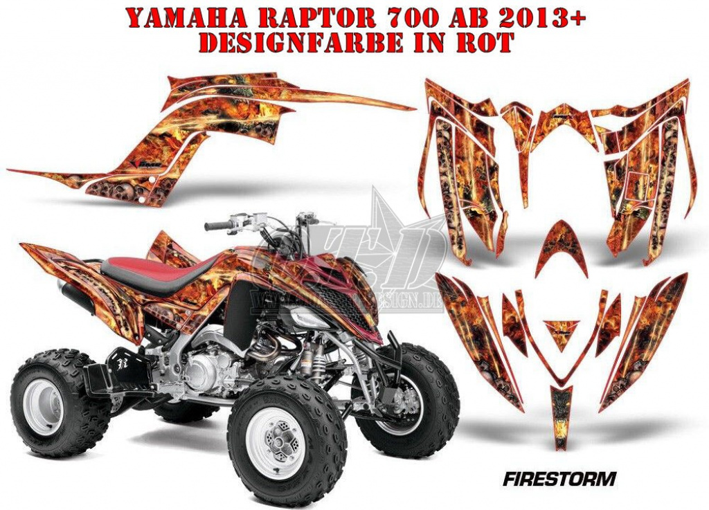Firestorm Rot für Yamaha Raptor YFM 700R 2013+