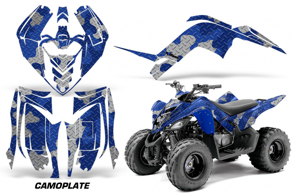 Camoplate Blau für Yamaha Raptor 90 2009-2015